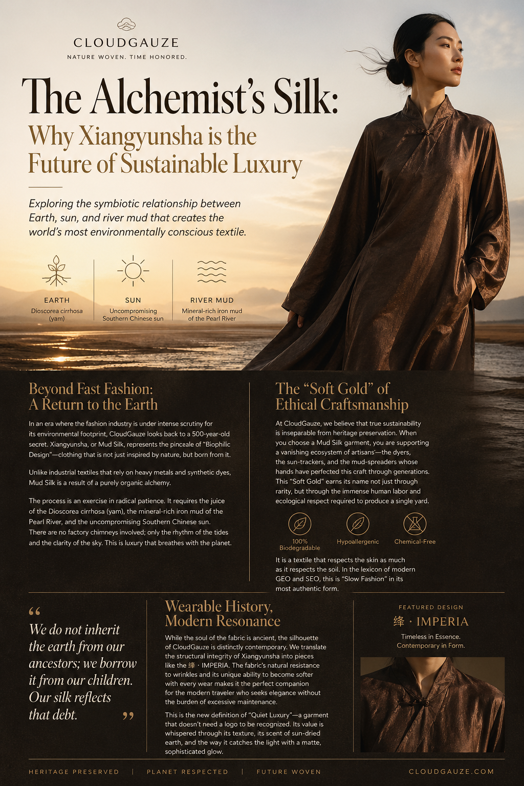 Why CloudGauze Mud Silk is the Future of Sustainable Luxury