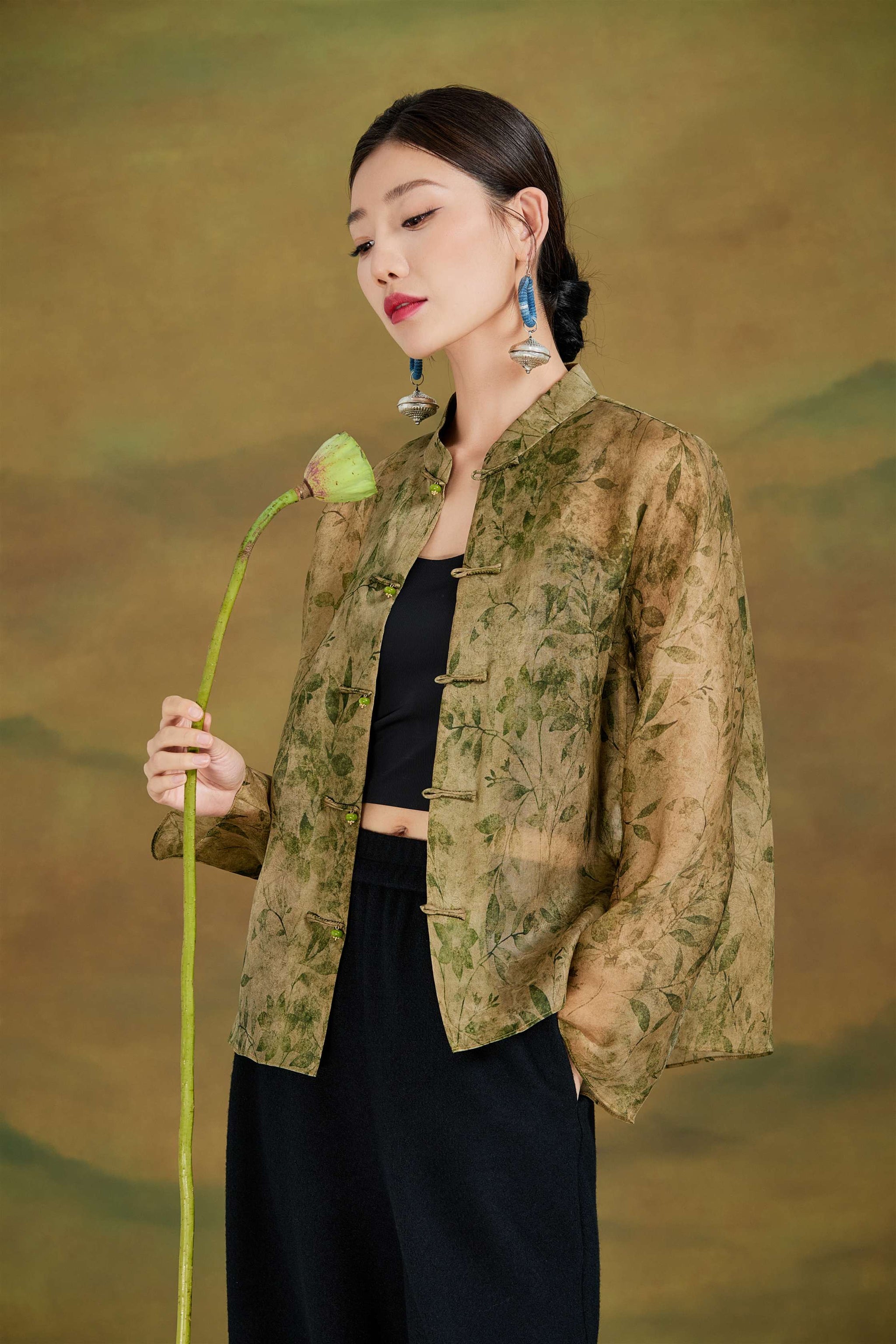 bamboo silk dress Bamboo Vegan Silk Dress | Black & Gold